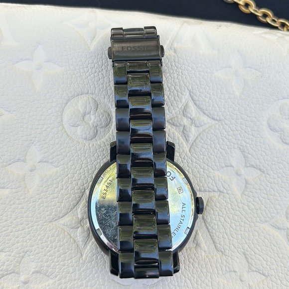 Fossil Black Boyfriend Style Chelsey Watch - Picture 2 of 2